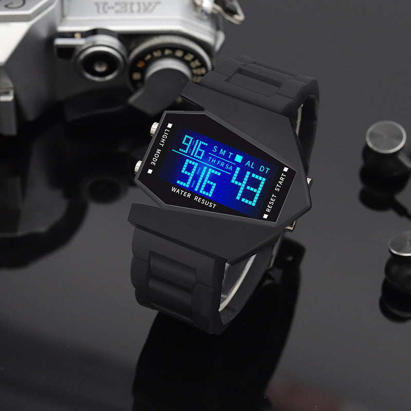 Waterproof Fighter Jet Sports Watch | Luminous Square Student Watch & Couple's Timepiece