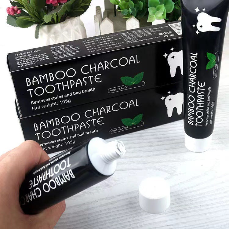 Natural Bamboo Activated Carbon Teeth Whitening Paste | Advanced Yellow Stain Remover