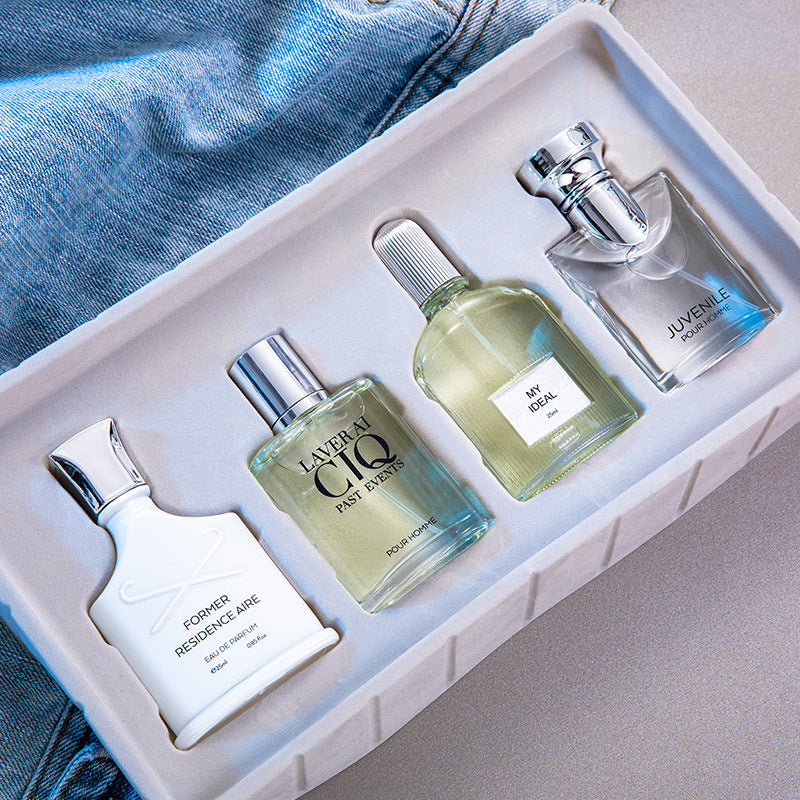 the Flower Story Silver Mountain Water Men's Perfume 4-Piece Set