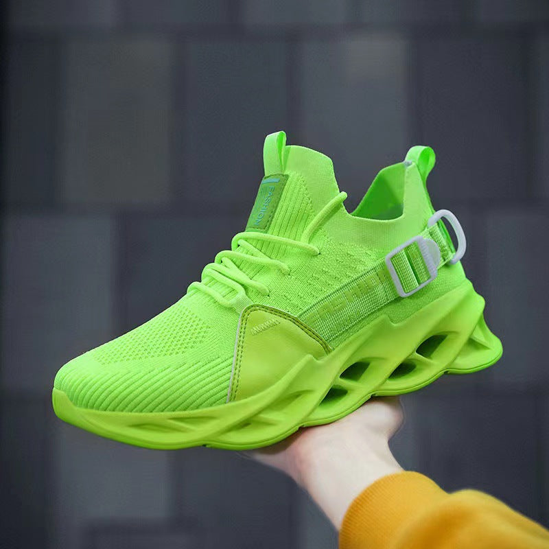 Men’s Big Size Running Shoes | Stretch Mesh Sock-Style Outdoor Sports Casual Sneakers