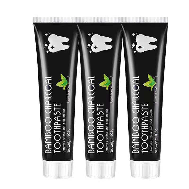 Natural Bamboo Activated Carbon Teeth Whitening Paste | Advanced Yellow Stain Remover