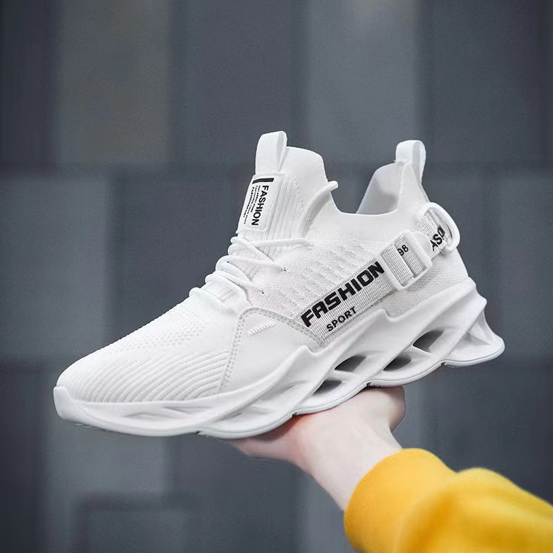 Men’s Big Size Running Shoes | Stretch Mesh Sock-Style Outdoor Sports Casual Sneakers