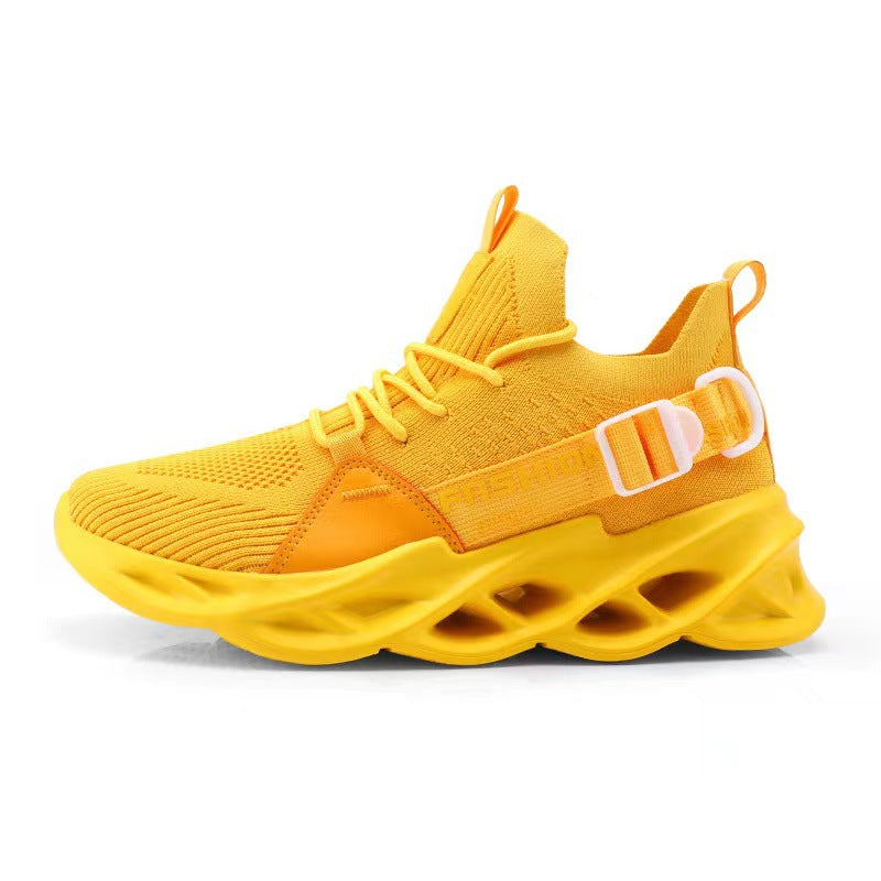 Men’s Big Size Running Shoes | Stretch Mesh Sock-Style Outdoor Sports Casual Sneakers