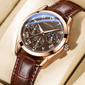 Men's Luxury Business Quartz Watch | Classic Leather Strap Dress Wristwatch
