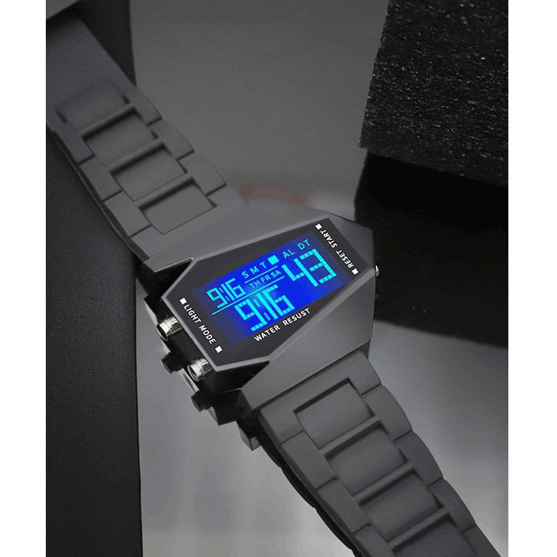 Waterproof Fighter Jet Sports Watch | Luminous Square Student Watch & Couple's Timepiece
