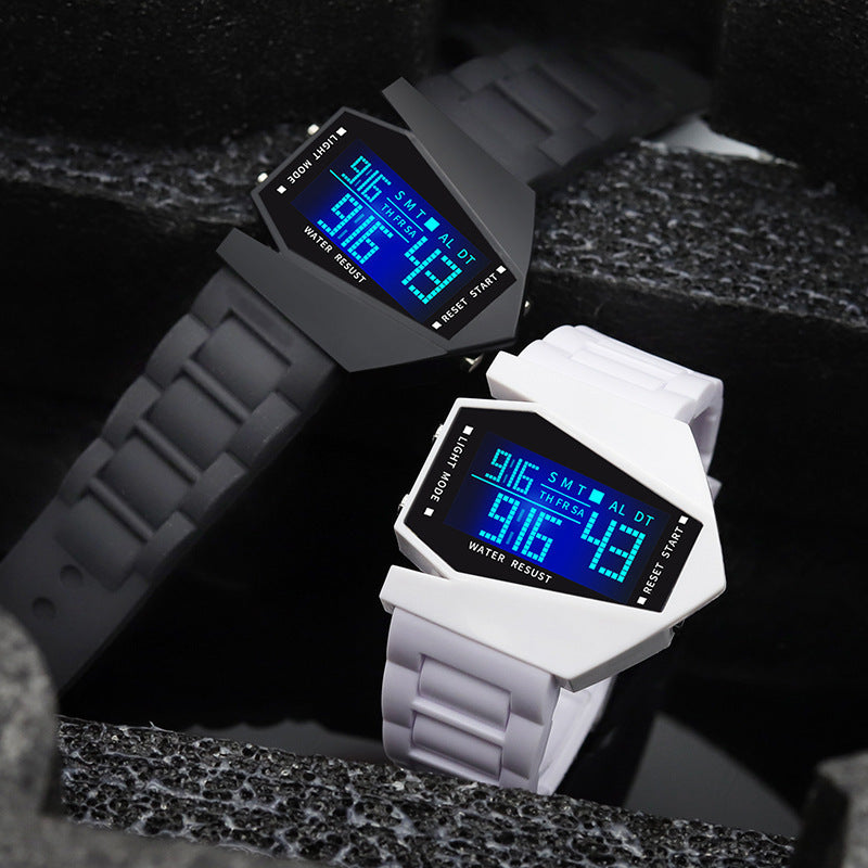 Waterproof Fighter Jet Sports Watch | Luminous Square Student Watch & Couple's Timepiece